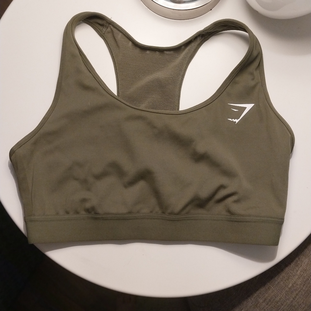 Green Gymshark Sports Bra